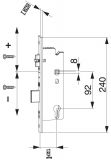 Krátký zámek Z-RS E92 DM35 PZ VK8 U-240X6/24/6 PT
