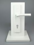 Dveřní kování London, klika-klika, 8/92 mm, 66-71 mm, bílá
