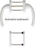 Balkonová sada Tokyo, pro sílu dveří do 68 mm, titan