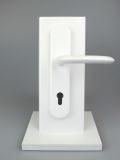 Dveřní kování Marseille, klika-klika, 8/92 mm, 66-71 mm, bílá