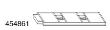 Těsnící díl podkladové podložky pod fix pro dřevo, 42mm, šedý