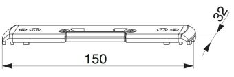 Protikus proti střelce, L/P, PVC U-6/32/9, profil Schüco