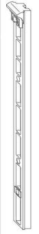 PVC podložka pro zástrč 2křídl. vchodových dveří, 255 mm
