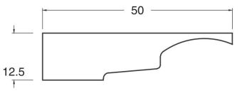 Vyrovnávací díl prahu TRANSIT S=58-76 mm, H=12,5 mm (pár) černý