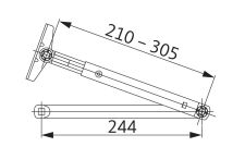 Raménko bez aretace k OTS 210/330/430/440, EV1 K-16571-00-0-1