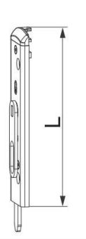 Dveřní zástrč, pravá, U-6x32x6, L=130 mm, 