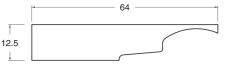 Vyrovnávací díl prahu TRANSIT S=76-108 mm, H=12,5 mm (pár) černý