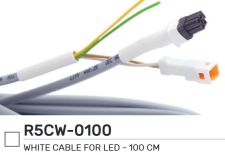 Bílý kabel pro LED osvětlení 1 m