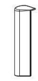 Krytka pro křílový díl spodního ložiska PVC a DT, levá, černá