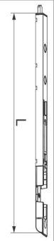 Dveřní zástrč, pro dřevěné dveře, dlouhá 540 mm, 4mm
