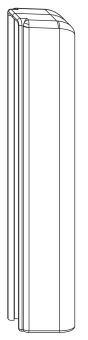 Krytka rohového ložiska PVC, křídlový díl, černá