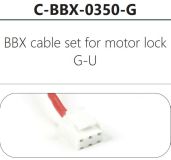 Kabel pro řídící jednotku BBX a zámek GU, 350cm