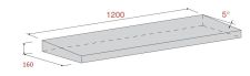 Izolační spádový klín PARA EPS150, 1200x160mm