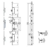 Panikový zámek Secury 1911 fce B klika-klika 4v1 (dvoukřídlo), DM35/92/U24x6/9/890/1750 L/P BKS 6-B1911-01-L-8