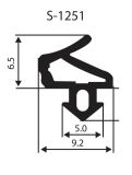 Těsnění do PVC oken, profil SALAMANDER, rám/křídlo, černé