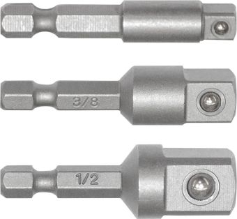 STAHLHÄRTER Sada spojovacích dílů; 3 ks 1/4 + 3/8 + 1/2