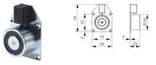 Magnetický držák dveří 24V, 490N K-17483-00-0-0