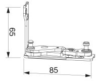 Rohové ložisko rámové Multi Power, levé dřevo FT24 13V