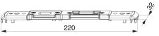 Kombi protikus Mf-Bo, levý, PVC Rehau 730, 1mm přítlak, U-6/32/9