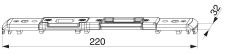 Kombi protikus Mf-Bo, levý, štulp kovací drážka 16mm, U-6/32/6 APD-1